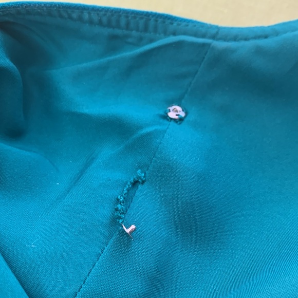 Gorgeous Teal Sleeveless Dress 4 - Picture 8 of 11